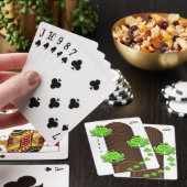 Groene kikkers voor afspeelkaart pokerkaarten (Insitu)