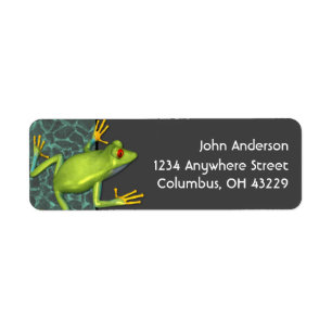 Groene kikkervisjes Terug Adres Labels