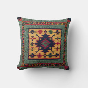Groene Kilim Sierkussennen: een perfecte balans Kussen