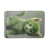 groene kitten badmat (Voorkant)