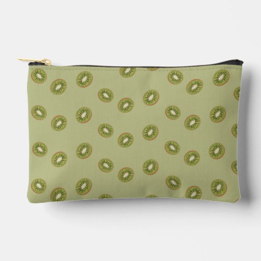 Groene kiwi fruitig gepatterd etui (Voorkant)
