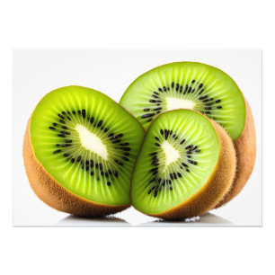 Groene kiwi-vruchten foto afdruk