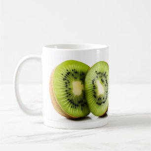 Groene kiwi-vruchten koffiemok