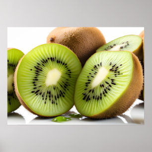 Groene kiwi-vruchten poster