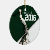 Groene klasse van 2016 keramisch ornament (Rechts)