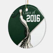 Groene klasse van 2016 keramisch ornament (Links)
