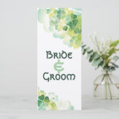 Groene Klaver en Vlinder Hoeken Schema Kaart (Staand voorkant)