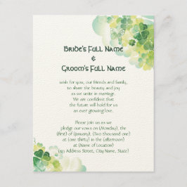 Groene klaver en vlinderhoeken kaart