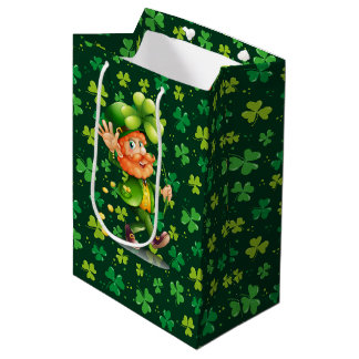 Groene Klaver Medium Cadeauzakje