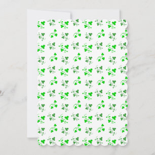 Groene Klaver Uitnodiging Op Maat Voor Feestje