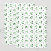 Groene klavercirkels patroon (Voorkant / Achterkant)