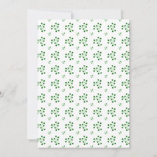 Groene klavercirkels patroon kaart