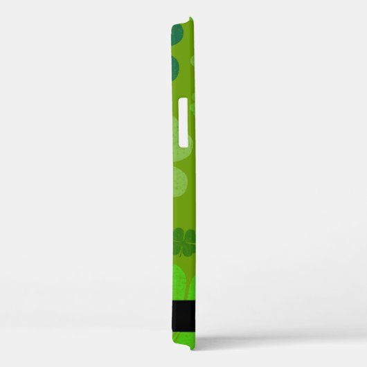 Groene Klavers, Lucky Clovers, Jouw naam Case-Mate iPhone Case (Achterkant / Rechts)