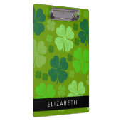 Groene Klavers, Lucky Clovers, Jouw naam Klembord (Rechts)