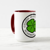 Groene klavertje Saint Patrick's Day bloemstuk Kun Mok (Voorkant links)