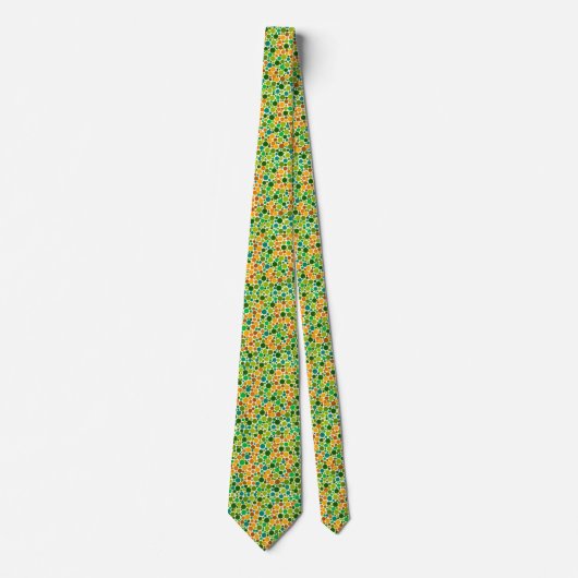 Groene kleur blindheid test stropdas (Voorkant)