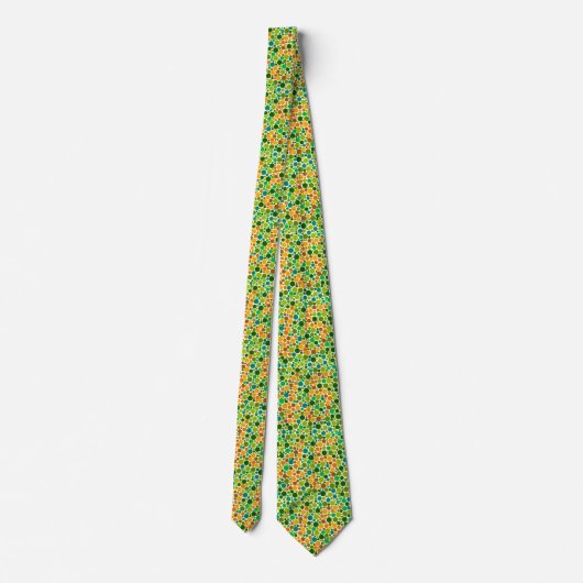 Groene kleur blindheid test stropdas (Achterkant)