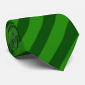 Groene kleurenstrips stropdas (Opgerold)