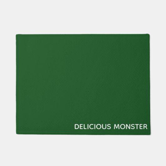 Groene kleurnaam van Delicious Monster Deurmat (Voorkant)