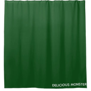Groene kleurnaam van Delicious Monster Douchegordijn