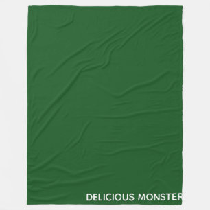 Groene kleurnaam van Delicious Monster Fleece Deken
