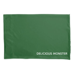 Groene kleurnaam van Delicious Monster Kussensloop
