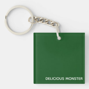 Groene kleurnaam van Delicious Monster Sleutelhanger