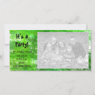 Groene kleurpotlood krabbeltjes feest uitnodigings