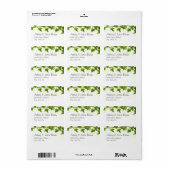 Groene Klimop - Adreslabels Etiket (Full Sheet)