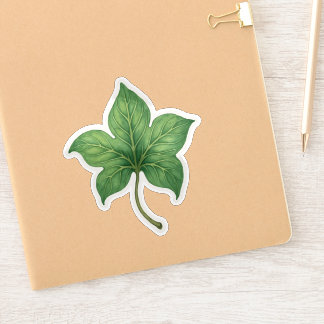 Groene klimopblad botanisch sticker