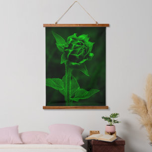 "Groene knop" Hangend Wandkleed