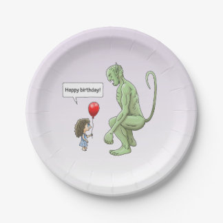 Groene Kobolds Verjaardag Papieren Bordje