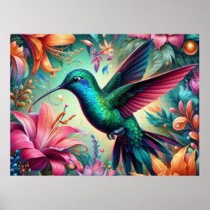 Groene Kolibrie Poster