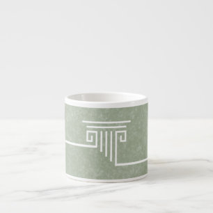 groene kolom espresso kop
