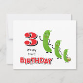 Groene komkommers kaart (Voorkant)