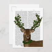 Groene koning briefkaart (Voorkant / Achterkant)