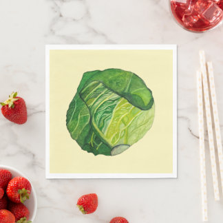 Groene Kool Gele Servet