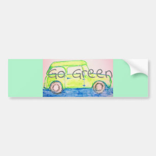 Groene koolzuurgas groen bumpersticker