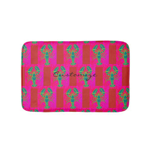 groene kreeften Thunder_Cove roze Badmat