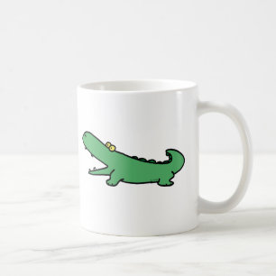 Groene krokodil koffiemok