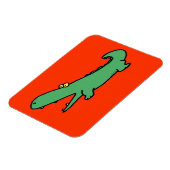 Groene krokodil magneet (Linkerzijde)