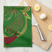 Groene Kroon Theedoek (Quarter Fold)