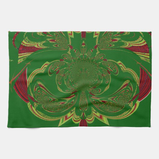 Groene Kroon Theedoek (Horizontaal)