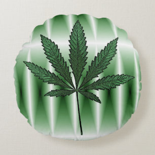 Groene Kush.... Rond Kussen
