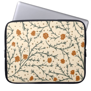 Groene kussen onder de mistletoe hart laptop sleeve