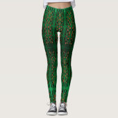 groene kwaliteit leggings (Voorkant)