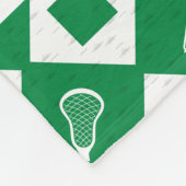 Groene Lacrosse Argyle Patroon Fleece Deken (Hoek)