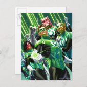 Groene lampjes briefkaart (Voorkant / Achterkant)