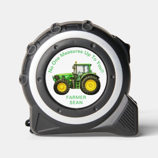 groene landbouwtrekker rolmaat (Voorkant)