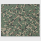 Groene landCamo Pattern Cadeaupapier (Vlak)